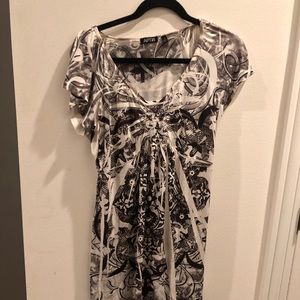 Black and white dress